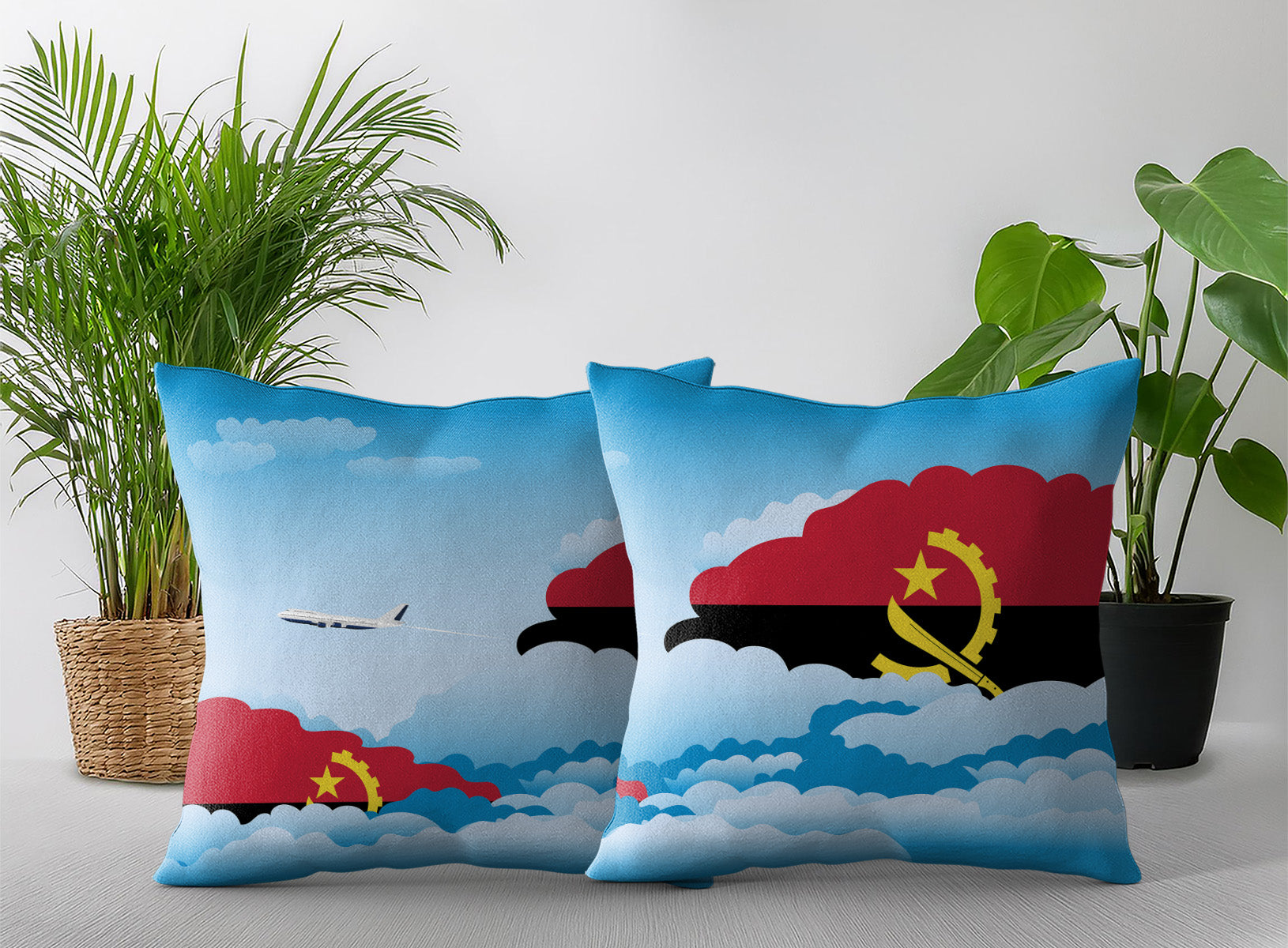 Angola Day Clouds Pillow Case