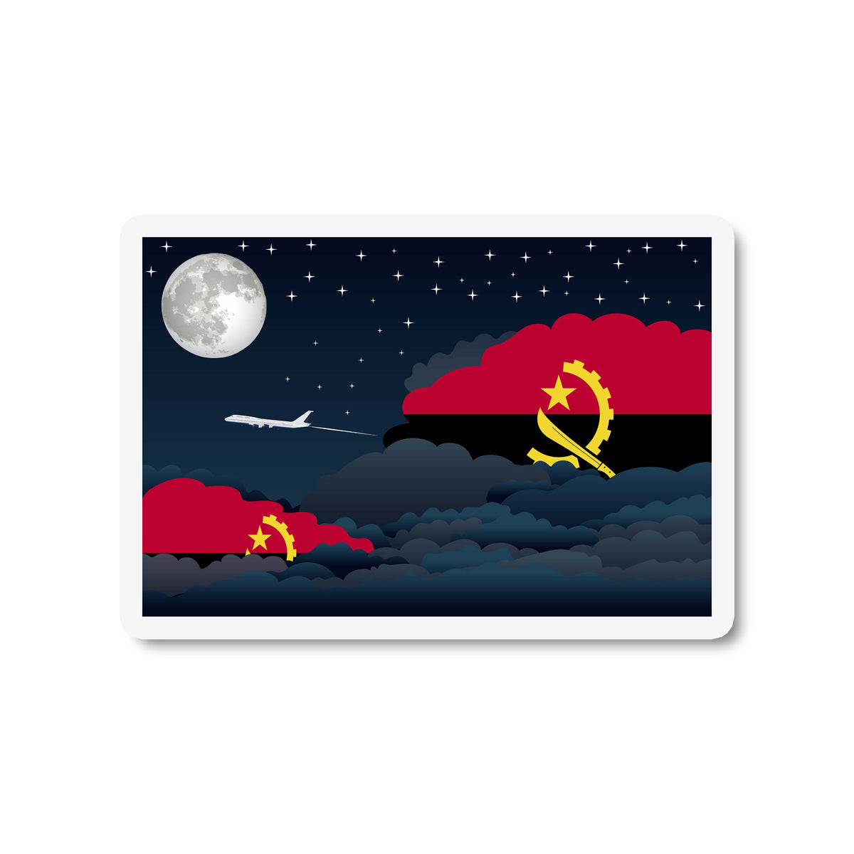 Angola Night Clouds Magnet