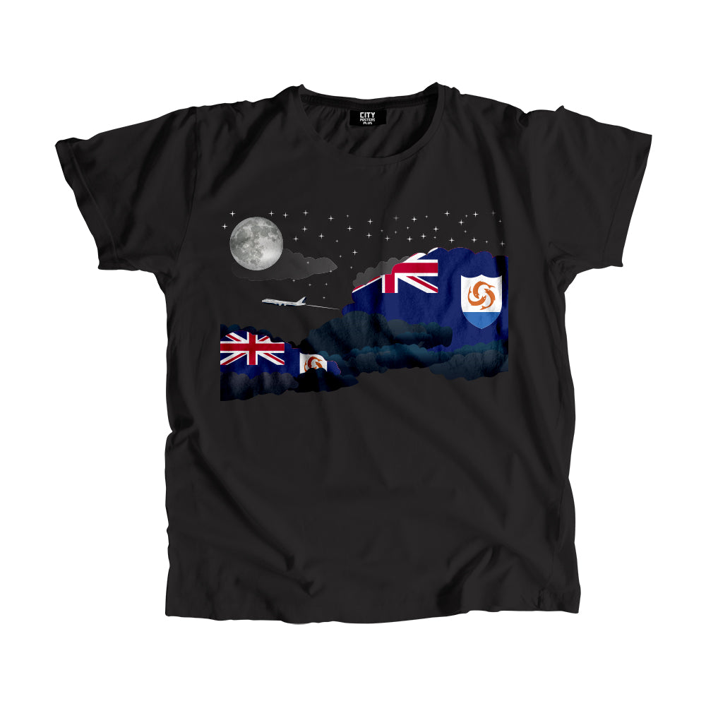 Anguilla Night Clouds Men Unisex T-Shirt