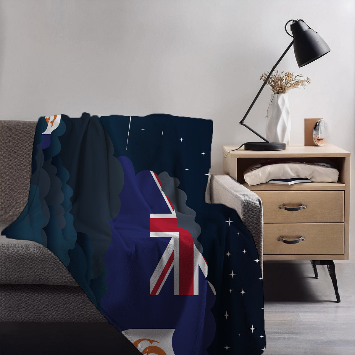 Anguilla Night Clouds Blankets & Throws | Premium Soft Blankets | City Posters Plus