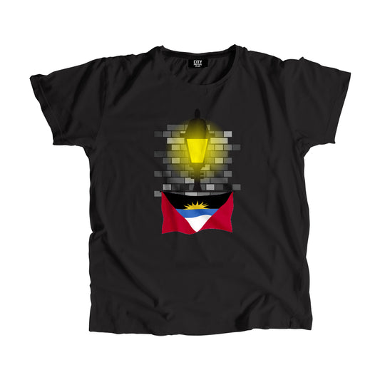 Antigua and Barbuda Street Lamp Bricks Men Unisex T-Shirt