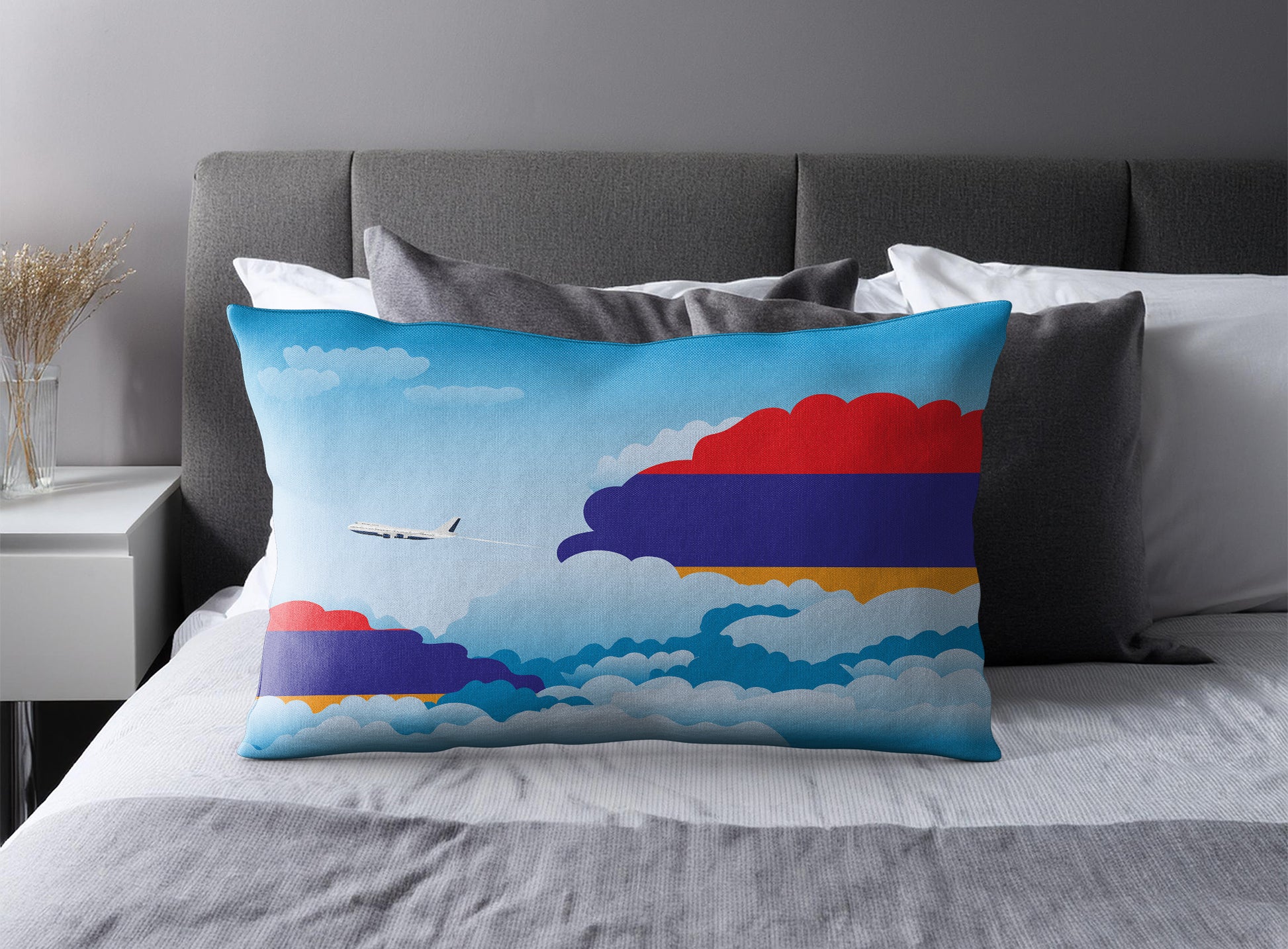 Armenia Day Clouds Pillow Case