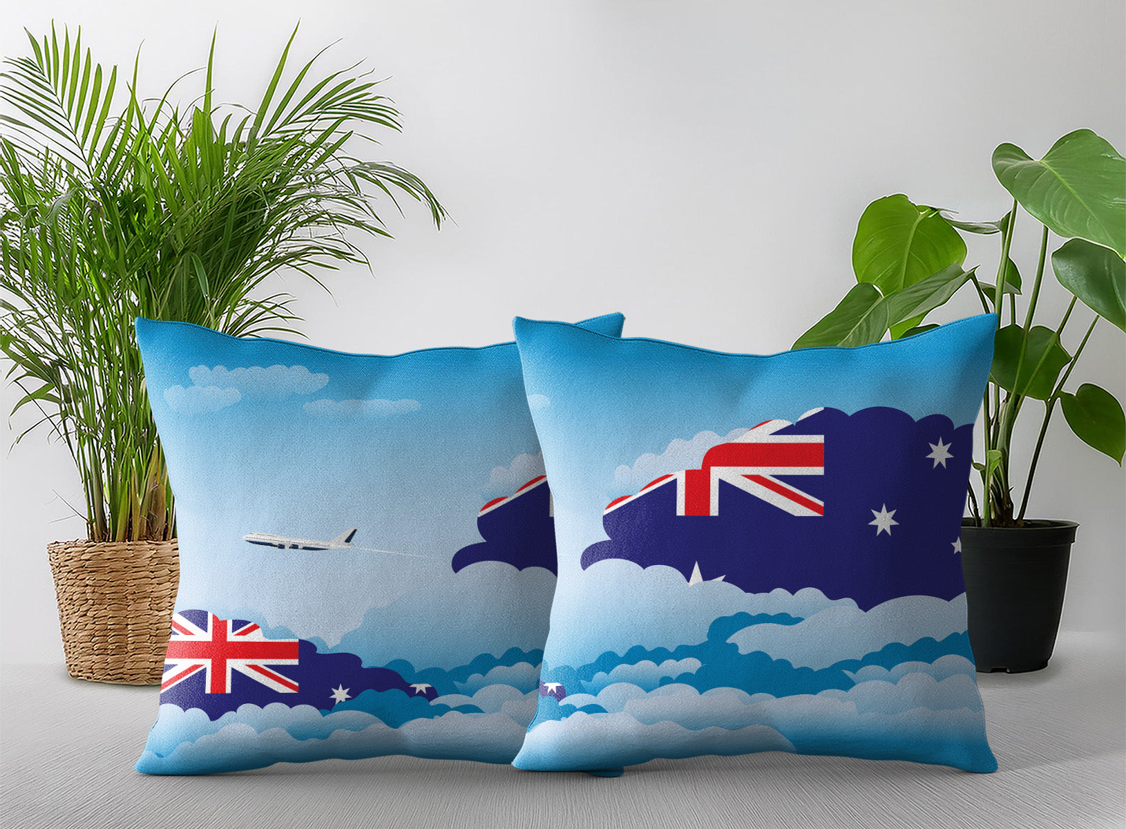 Australia Day Clouds Pillow Case