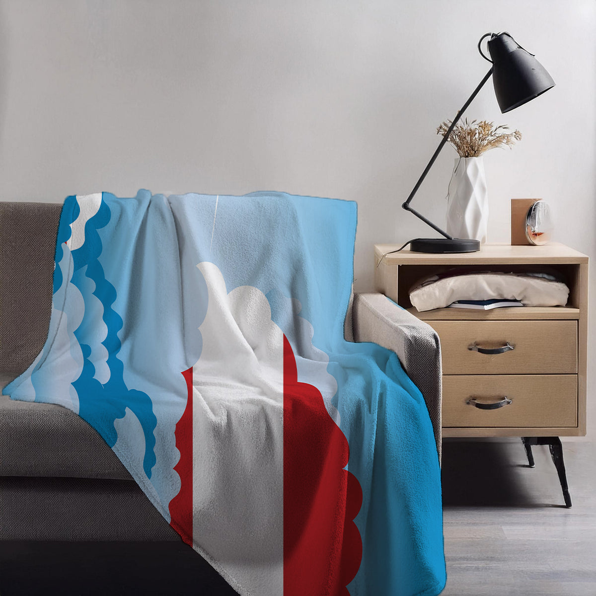 Austria Day Clouds Blankets & Throws | Soft Premium Blankets | City Posters Plus