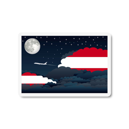 Austria Night Clouds Fridge Magnet