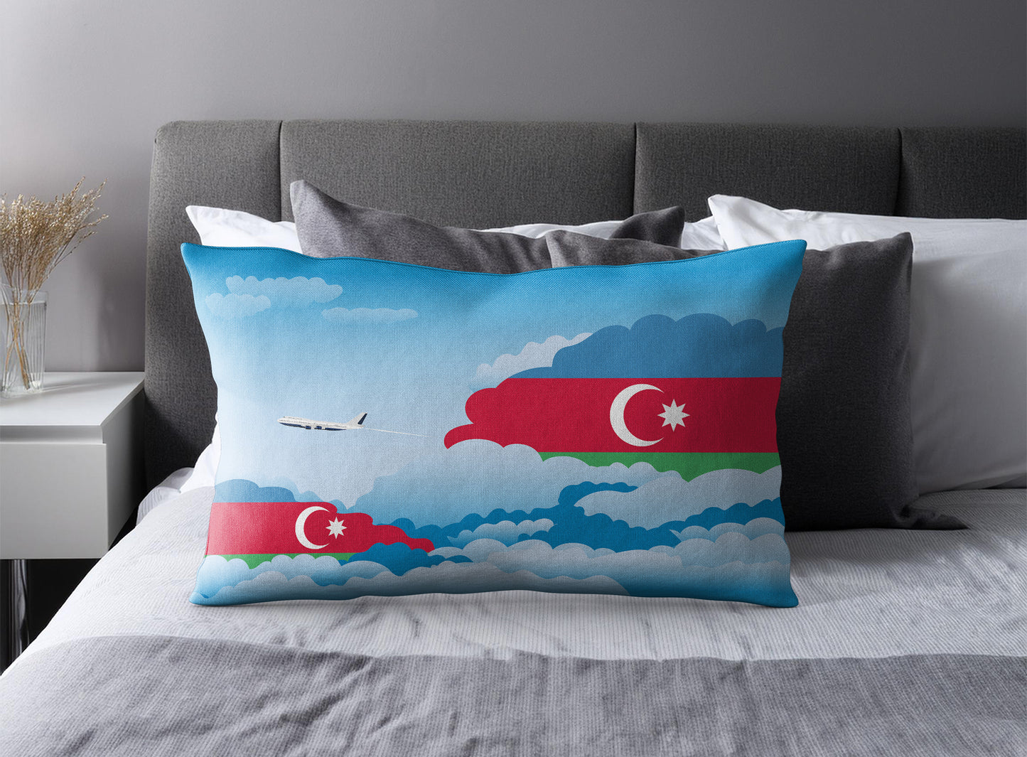 Azerbaijan Day Clouds Pillow Case