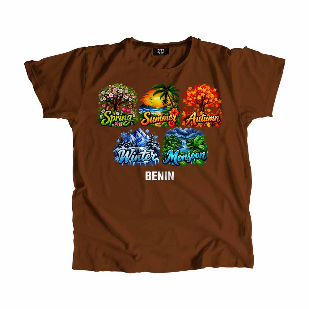 BENIN Seasons Seasons Unisex T-Shirt | City Posters Plus