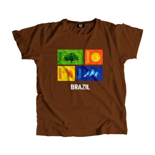 BRAZIL Seasons Seasons Unisex T-Shirt | City Posters Plus