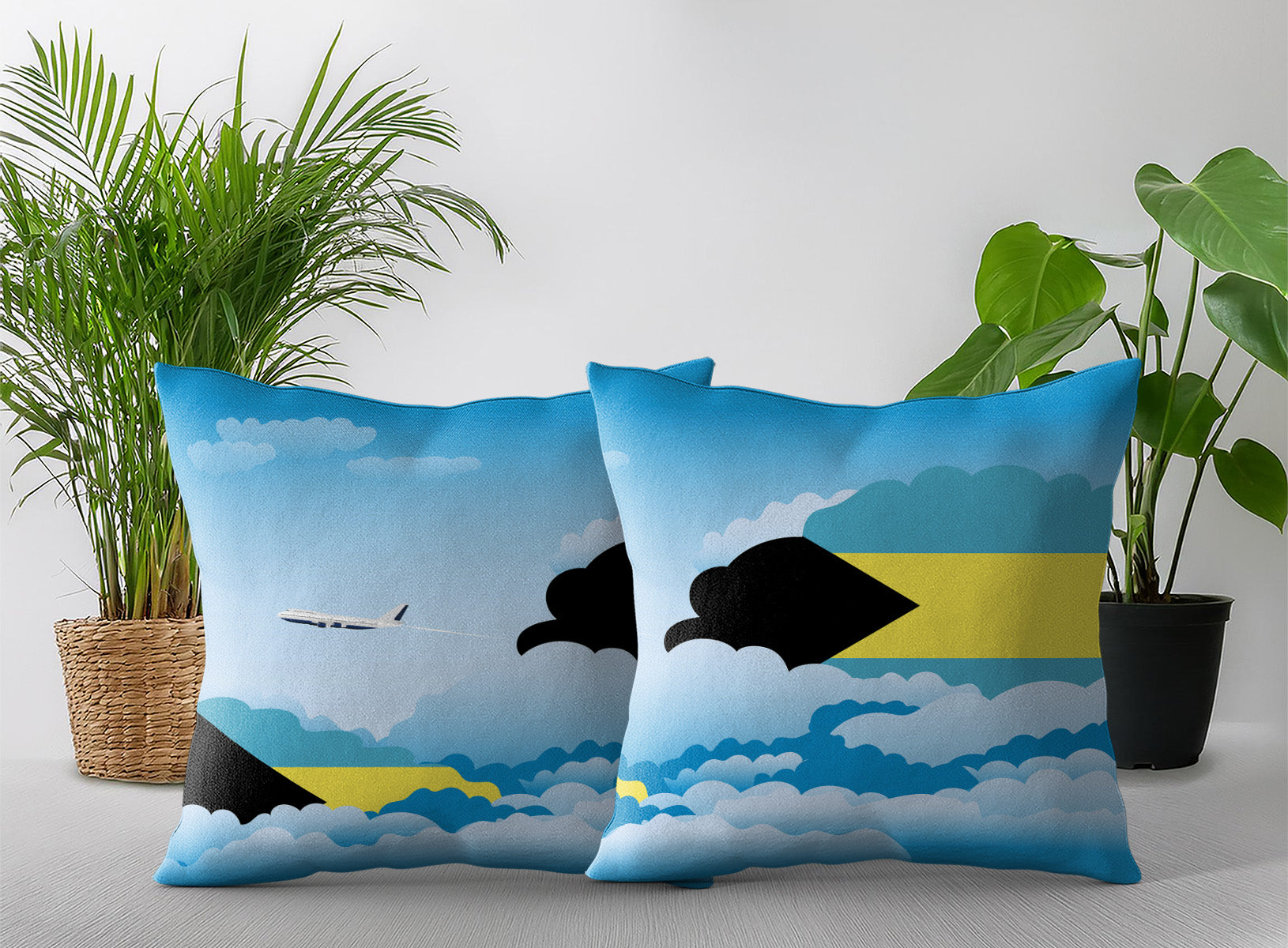 Bahamas Day Clouds Pillow Case