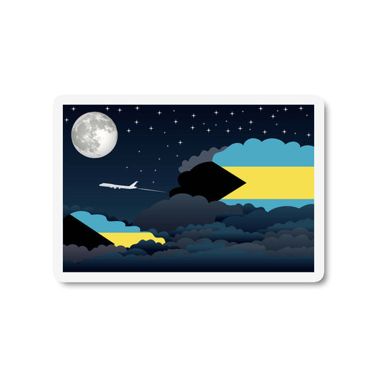 Bahamas Night Clouds Fridge Magnet