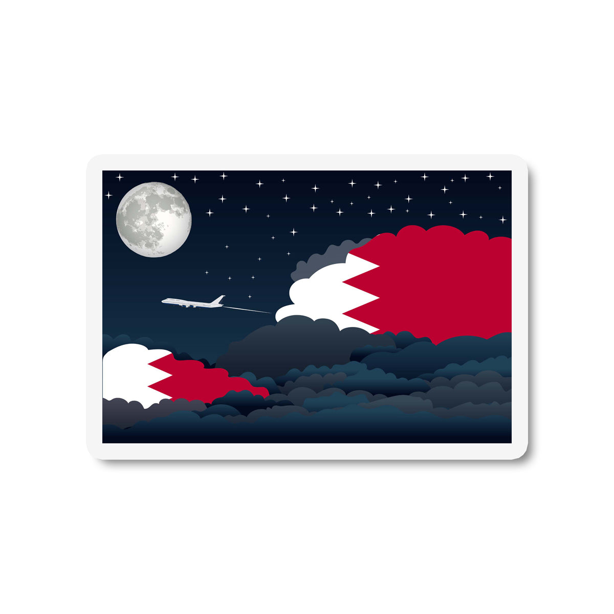 Bahrain Night Clouds Magnet