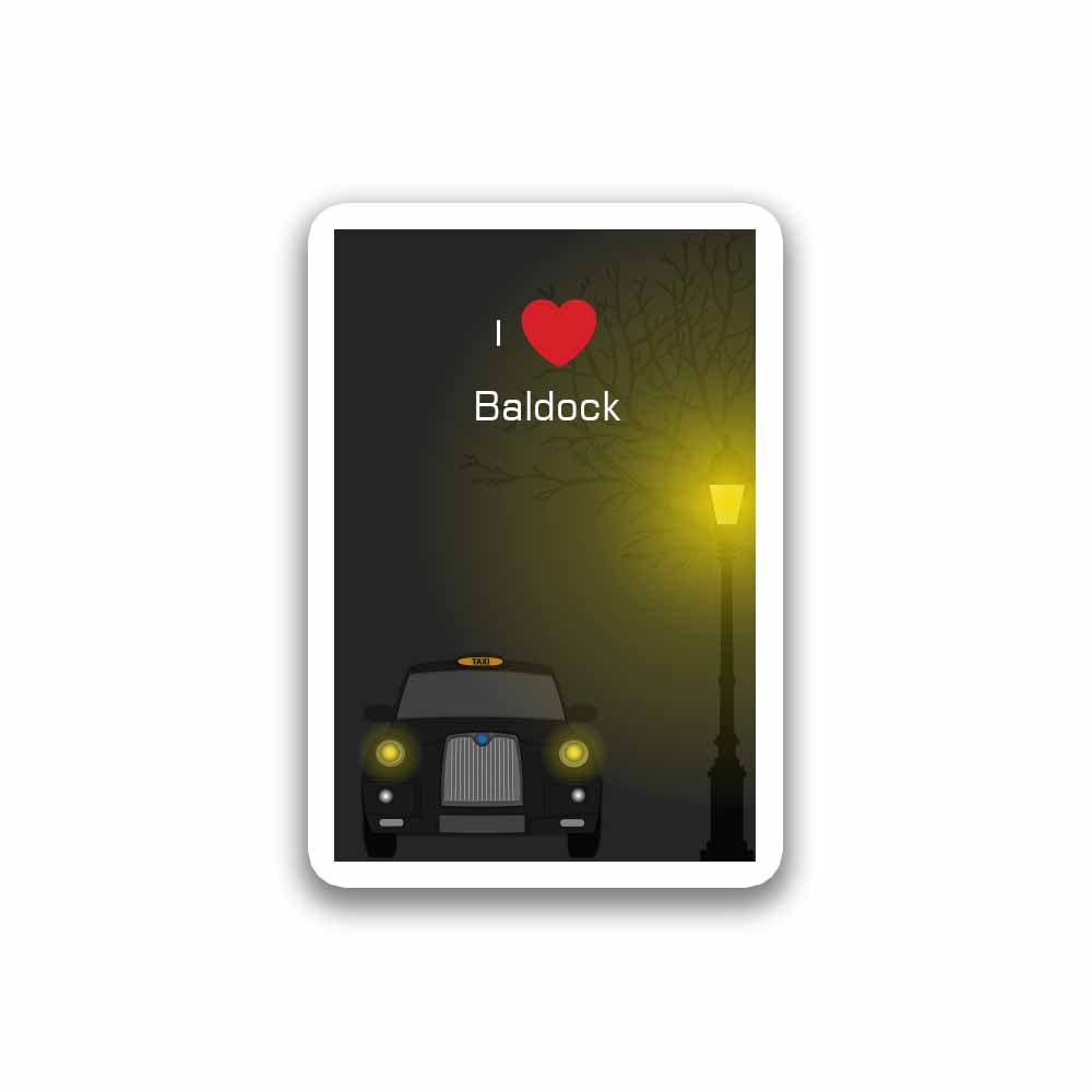 Baldock Taxi Black Magnet