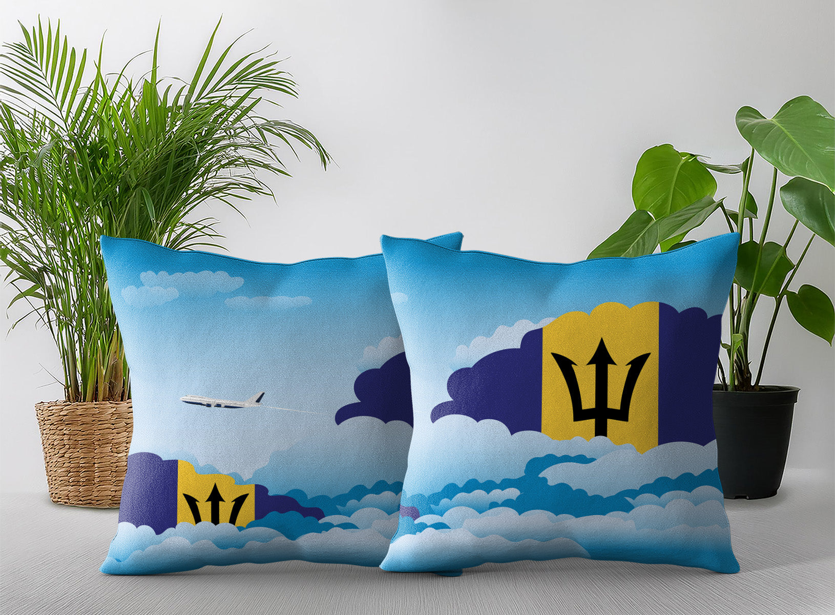 Barbados Day Clouds Pillow Case