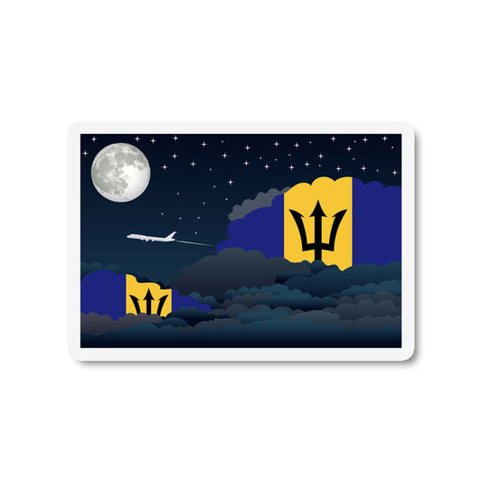 Barbados Night Clouds Fridge Magnet