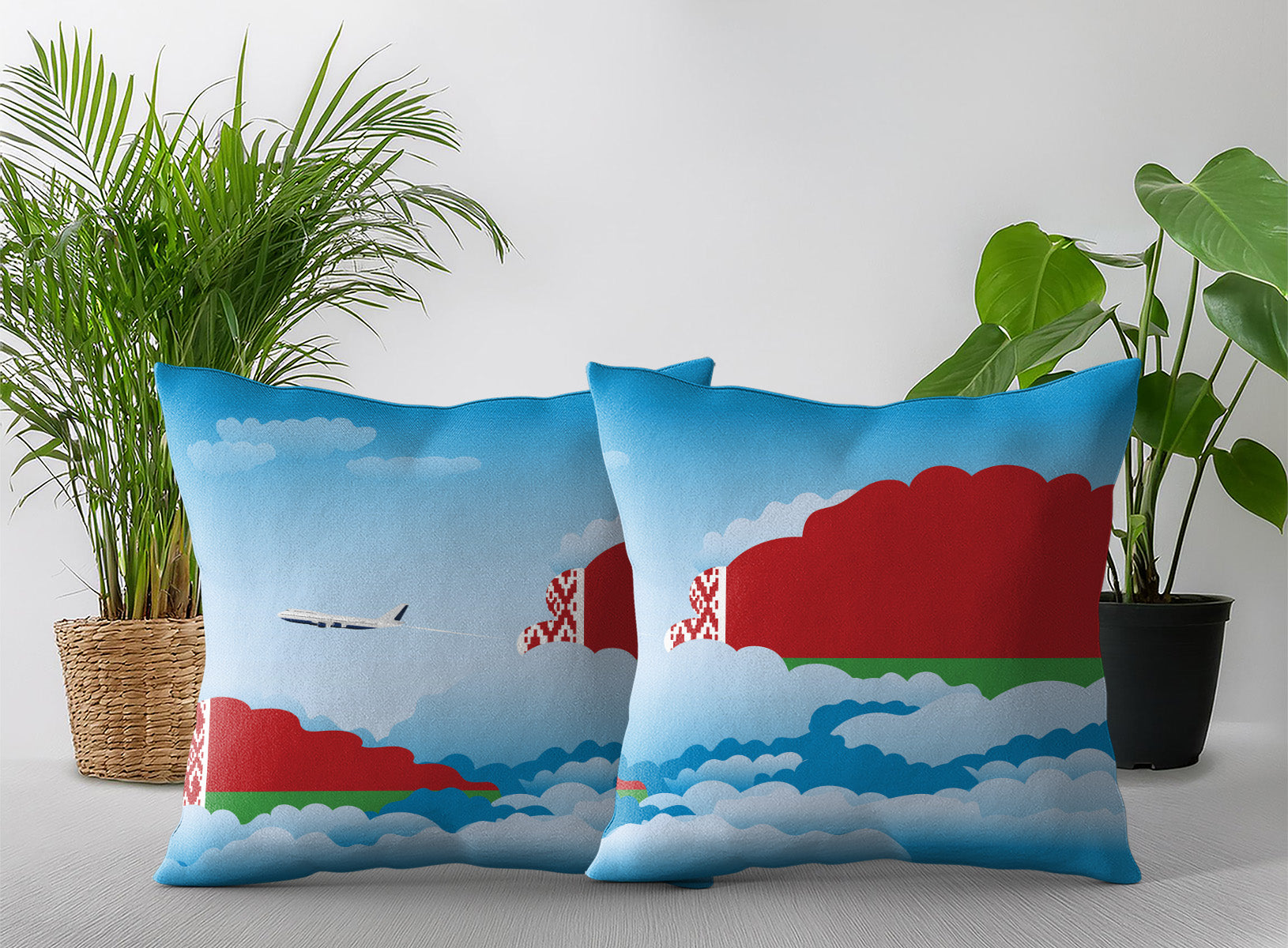 Belarus Day Clouds Pillow Case