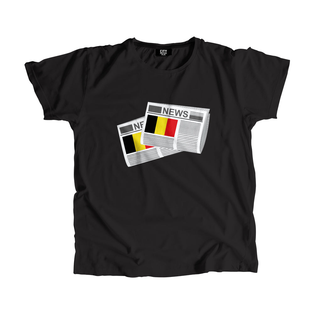 Belgium Newspapers Unisex T Shirt