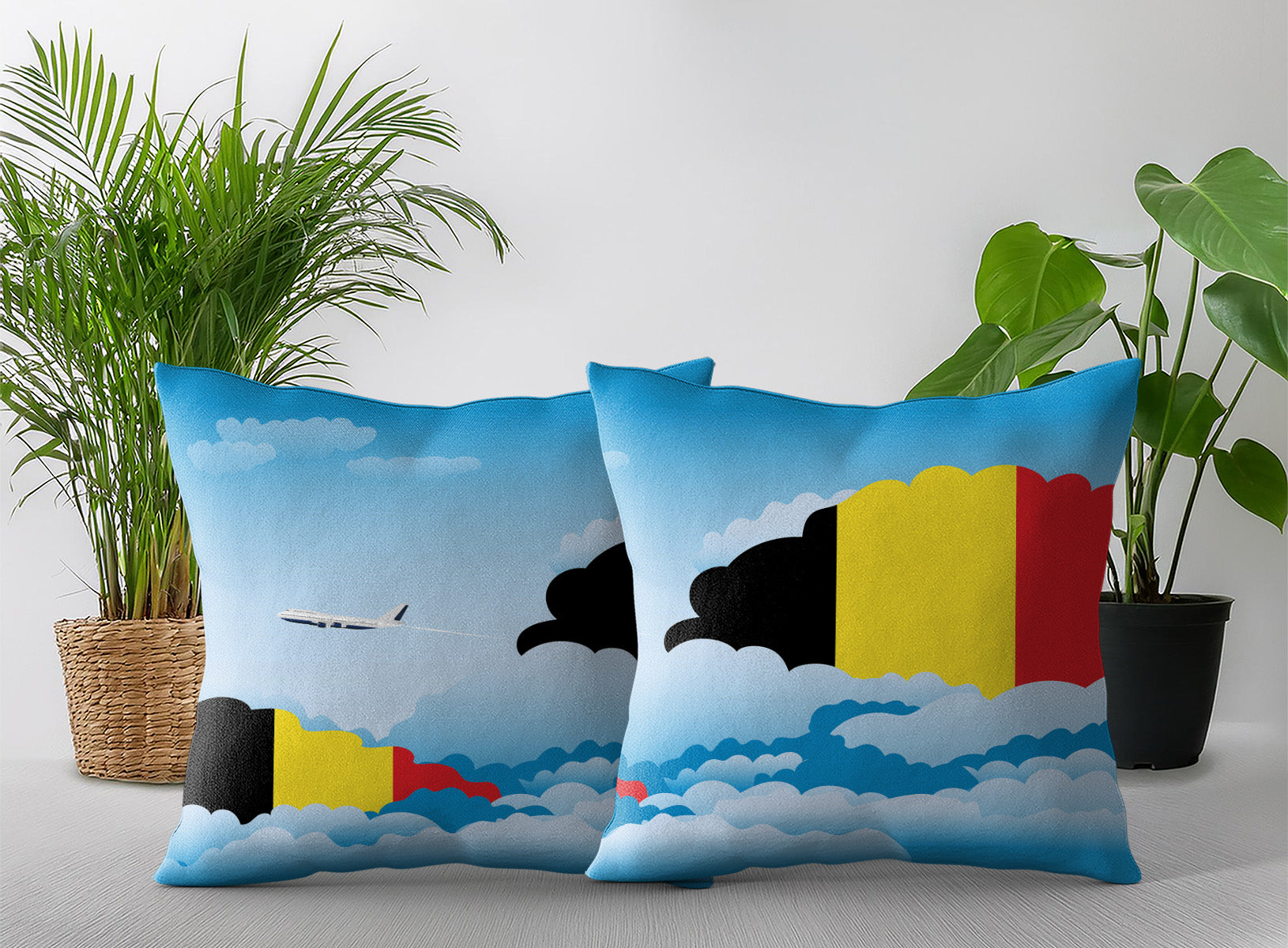 Belgium Day Clouds Pillow Case