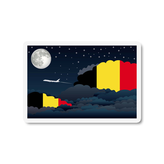 Belgium Night Clouds Fridge Magnet