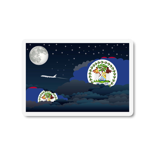 Belize Night Clouds Fridge Magnet