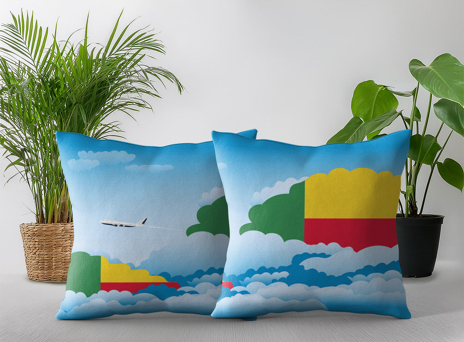 Benin Day Clouds Pillow Case