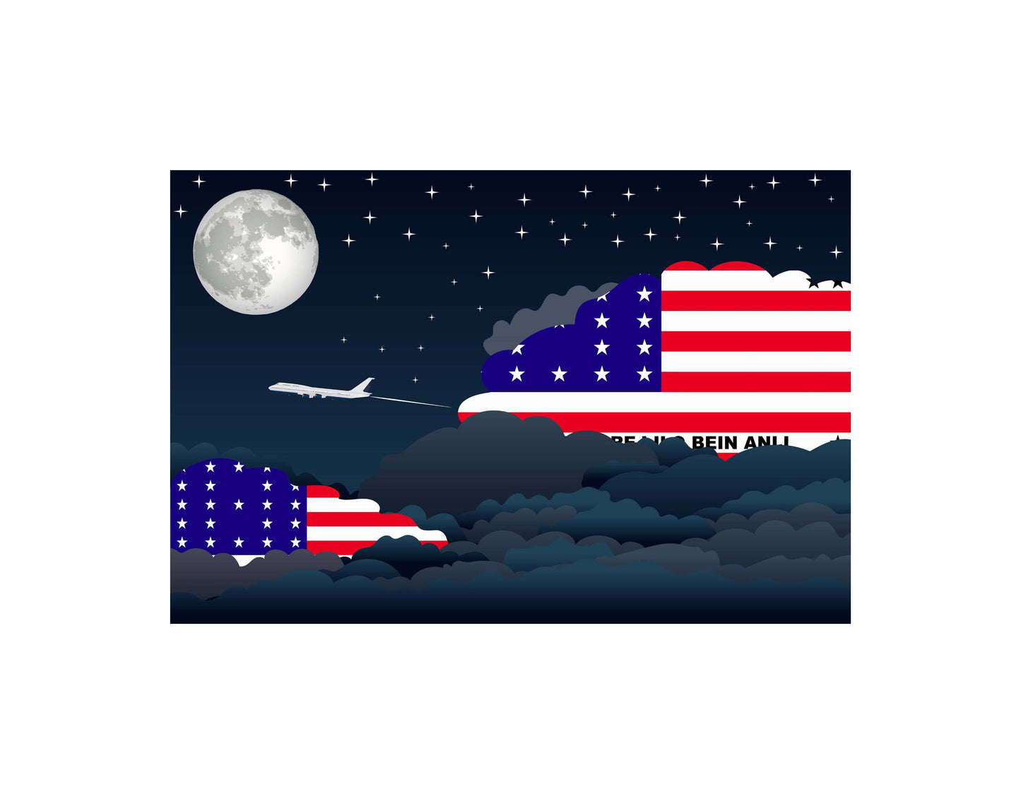 Bikini Atoll Night Clouds Blankets & Throws | Premium Soft Blankets | City Posters Plus
