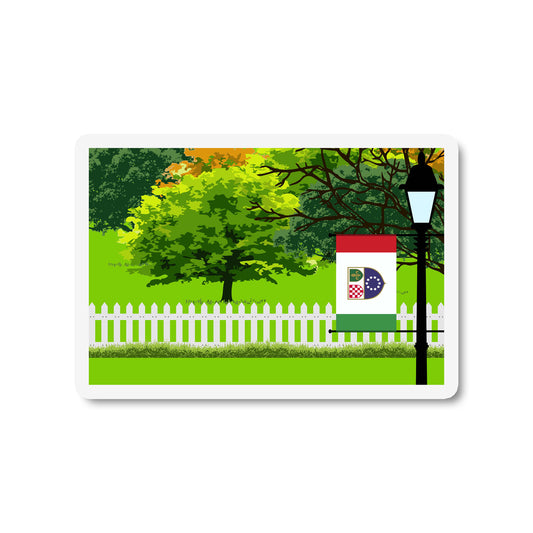 Bosnia and Herzegovina Federation of Trees and Street Lamp Sticker