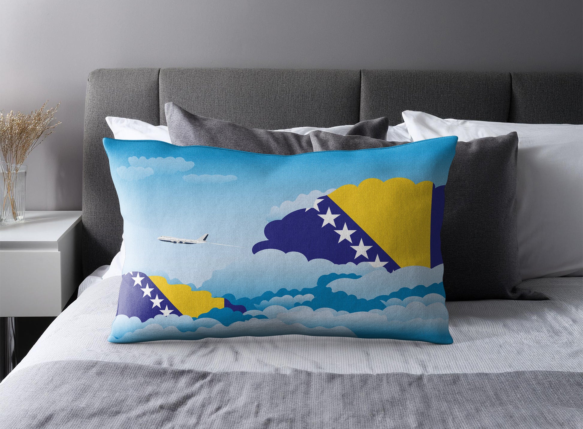 Bosnia and Herzegovina Day Clouds Pillow Case