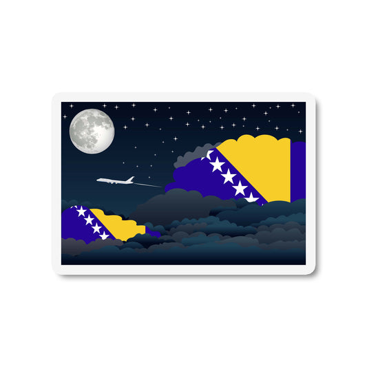 Bosnia and Herzegovina Night Clouds Fridge Magnet
