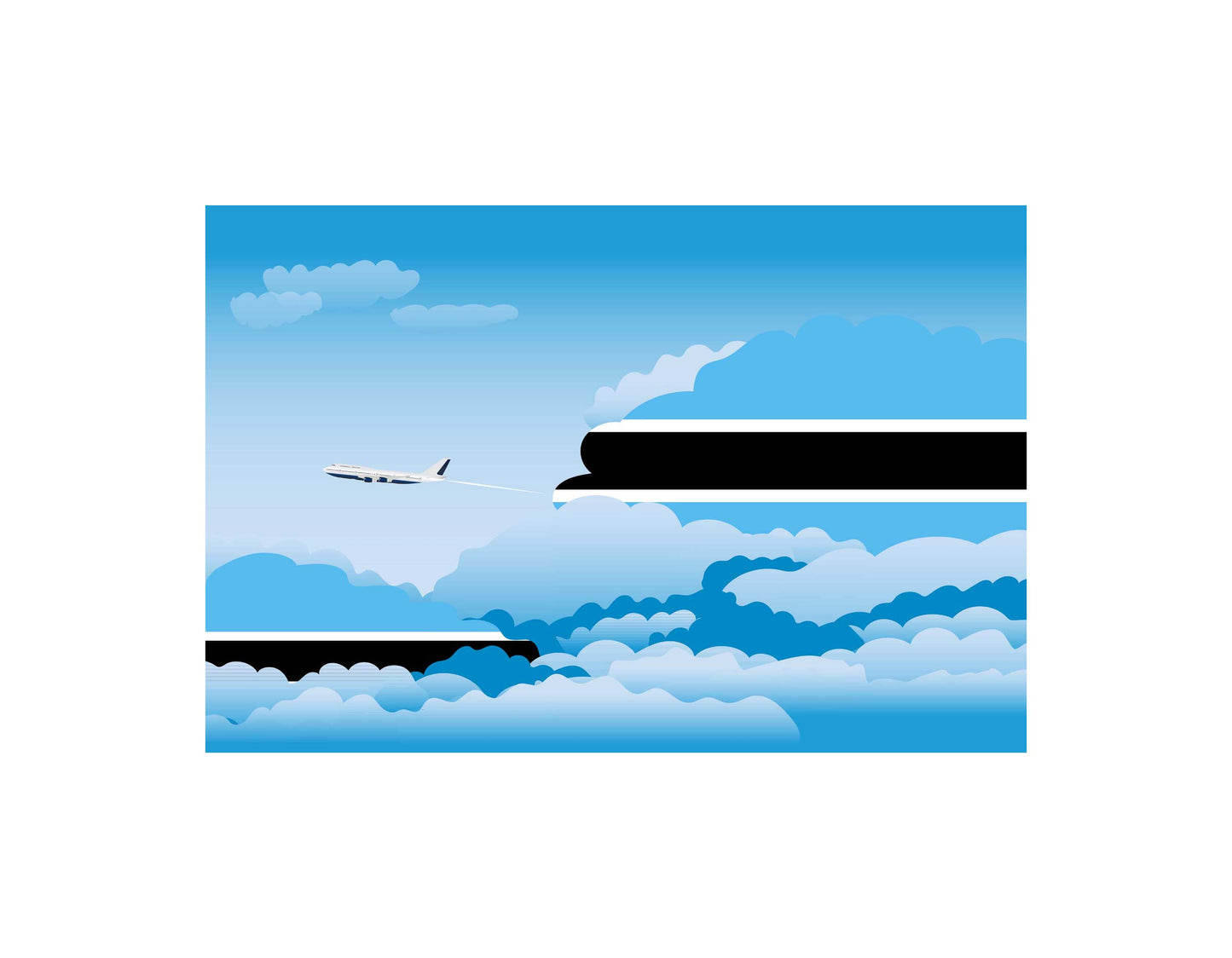 Botswana Day Clouds Blankets & Throws | Soft Premium Blankets | City Posters Plus