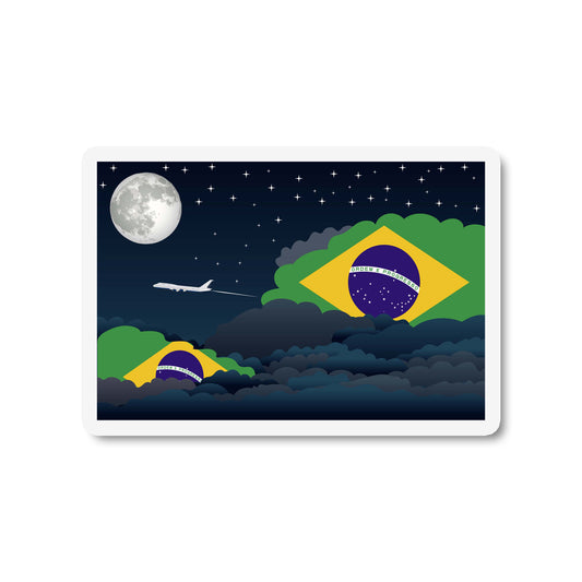 Brazil Night Clouds Fridge Magnet