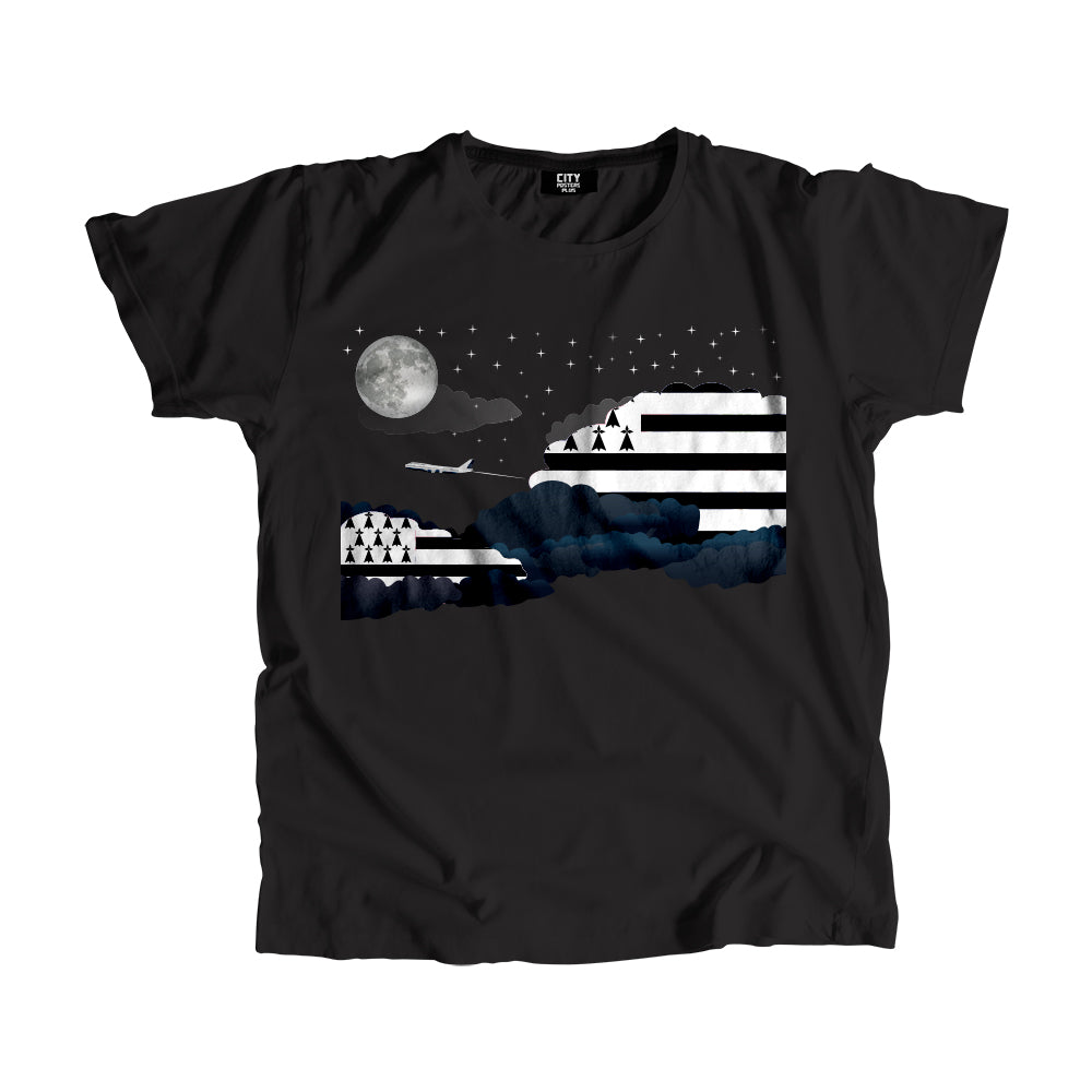 Brittany Night Clouds Men Unisex T-Shirt
