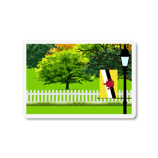 Brunei Trees Street Lamp Magnet