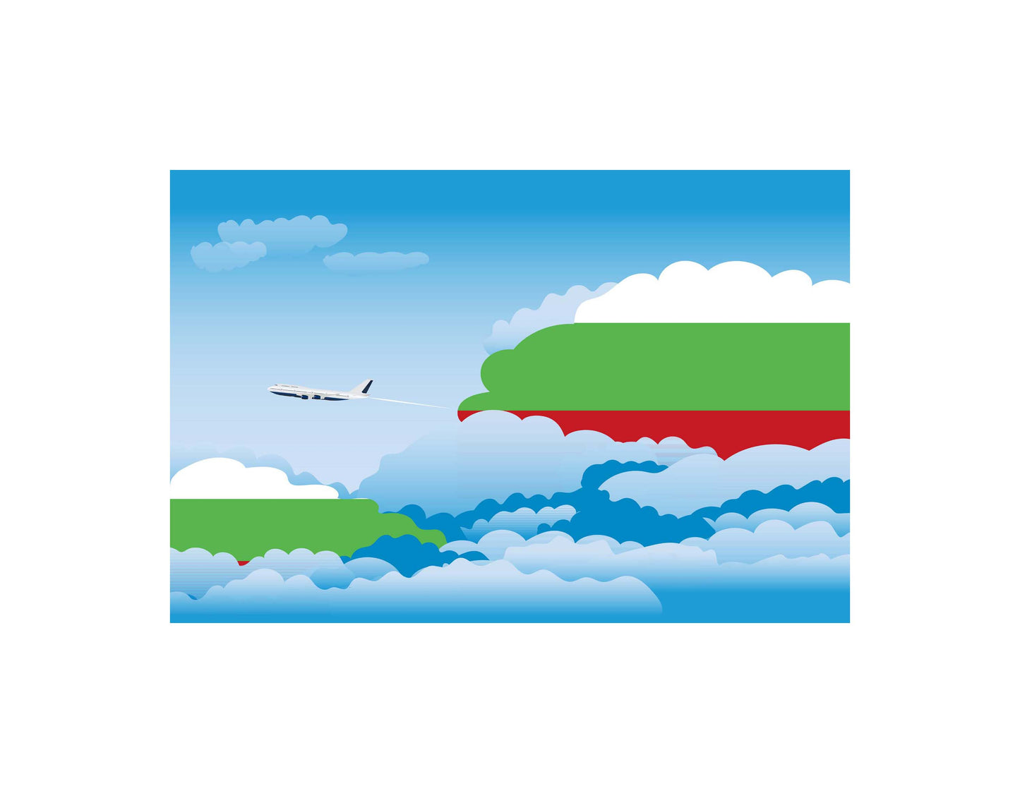 Bulgaria Day Clouds Blankets & Throws | Soft Premium Blankets | City Posters Plus