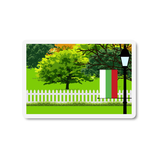 Bulgaria Trees Street Lamp Magnet