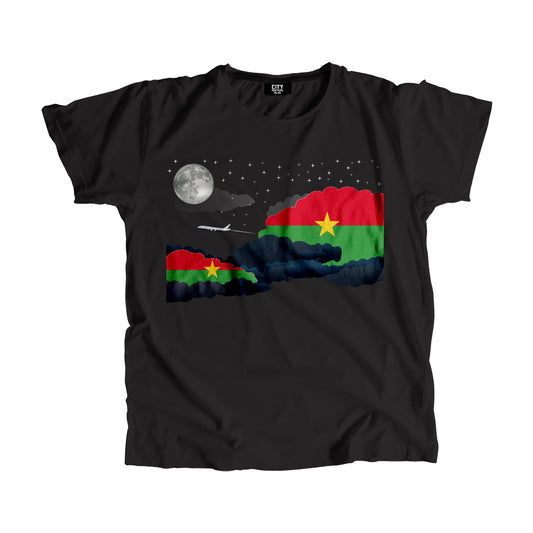 Burkina Faso Night Clouds Men Unisex T-Shirt