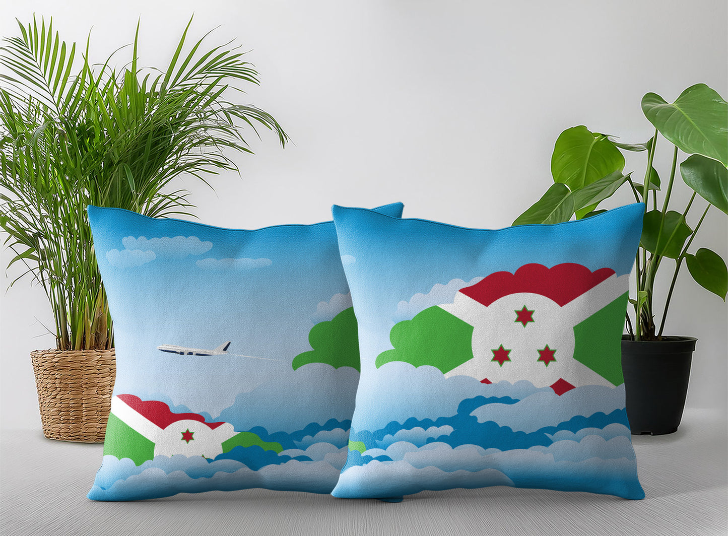 Burundi Day Clouds Pillow Case