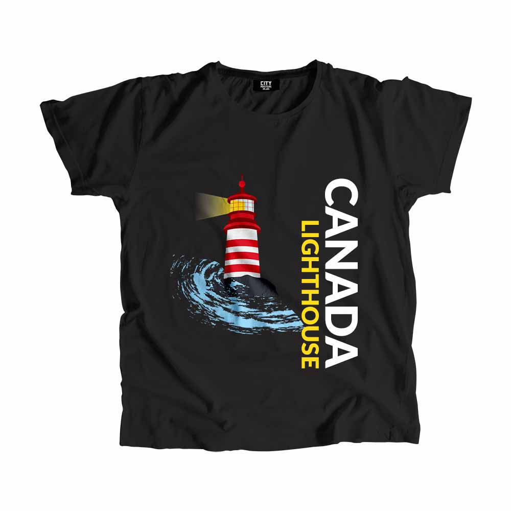 CANADA Lighthouse Men Unisex T-Shirt | Coastal Travel Graphic Tee