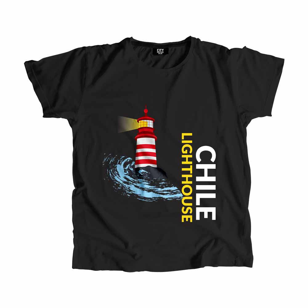 CHILE Lighthouse Men Unisex T-Shirt | Coastal Travel Graphic Tee