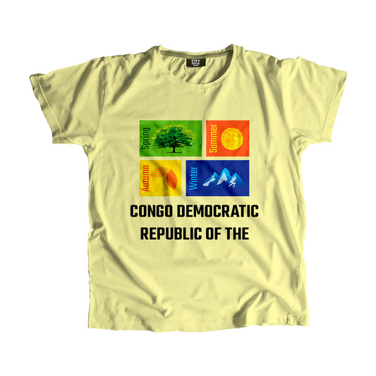 CONGO DEMOCRATIC REPUBLIC OF THE Seasons Seasons Unisex T-Shirt | City Posters Plus