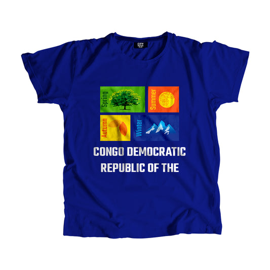 CONGO DEMOCRATIC REPUBLIC OF THE Seasons Seasons Unisex T-Shirt | City Posters Plus