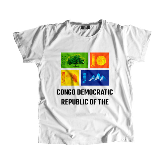 CONGO DEMOCRATIC REPUBLIC OF THE Seasons Seasons Unisex T-Shirt | City Posters Plus