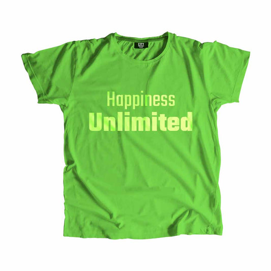 Happiness Unlimited Men Unisex T-Shirt Quote Unisex T-Shirt