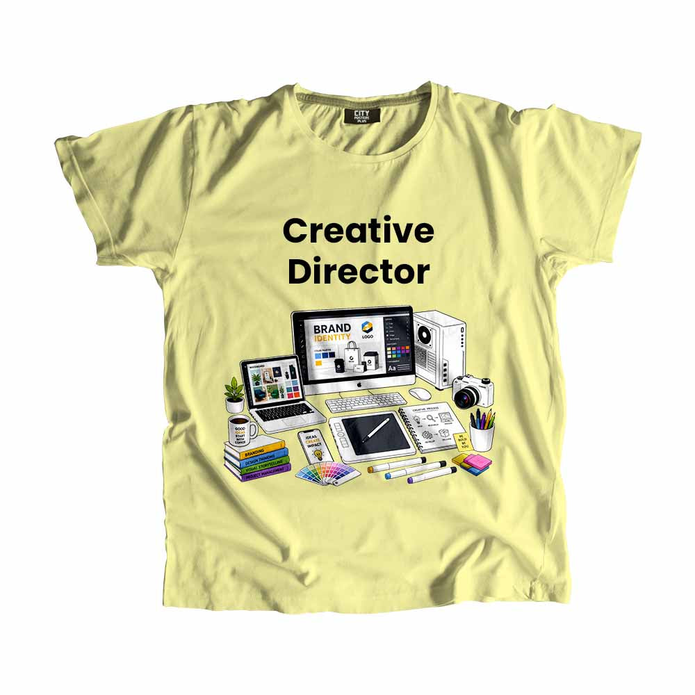 Creative Director Men Unisex T-Shirt (Butter Yellow) Technology Unisex T-Shirt | City Posters Plus
