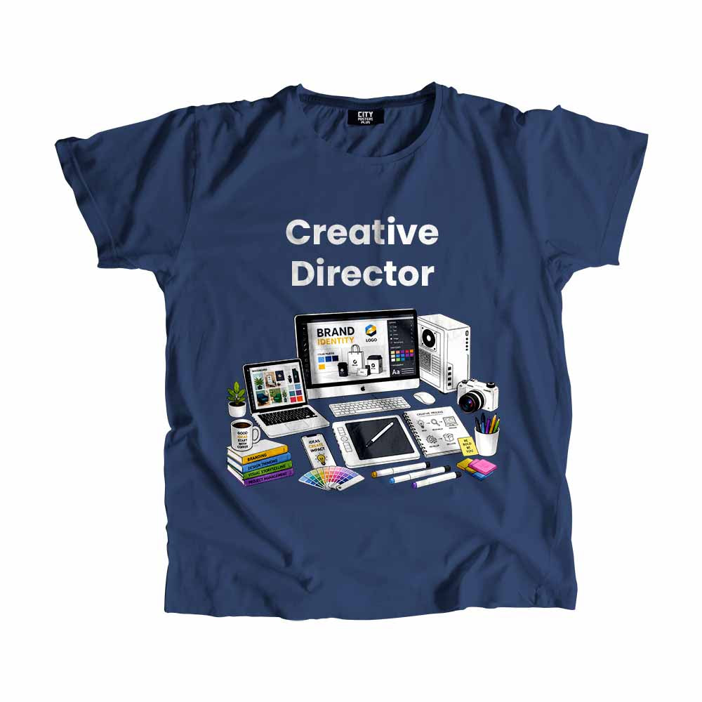 Creative Director Men Unisex T-Shirt (Navy Blue) Technology Unisex T-Shirt | City Posters Plus