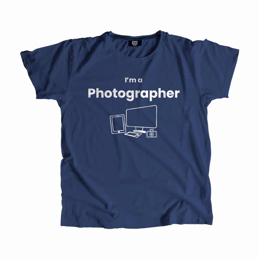 Photographer Men Unisex T-Shirt (Navy Blue)