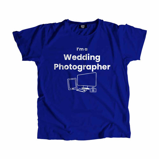 Wedding Photographer Men Unisex T-Shirt (Royal Blue)