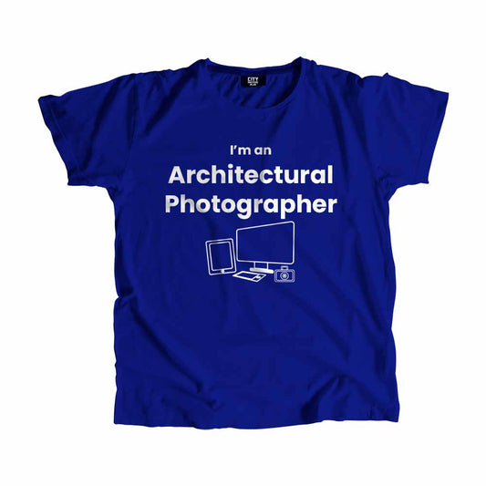 Architectural Photographer Men Unisex T-Shirt (Royal Blue)