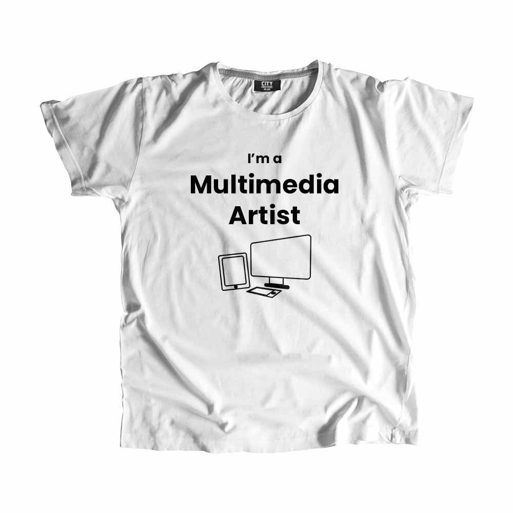 Multimedia Artist Men Unisex T-Shirt (White)