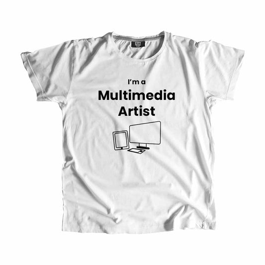 Multimedia Artist Men Unisex T-Shirt (White)