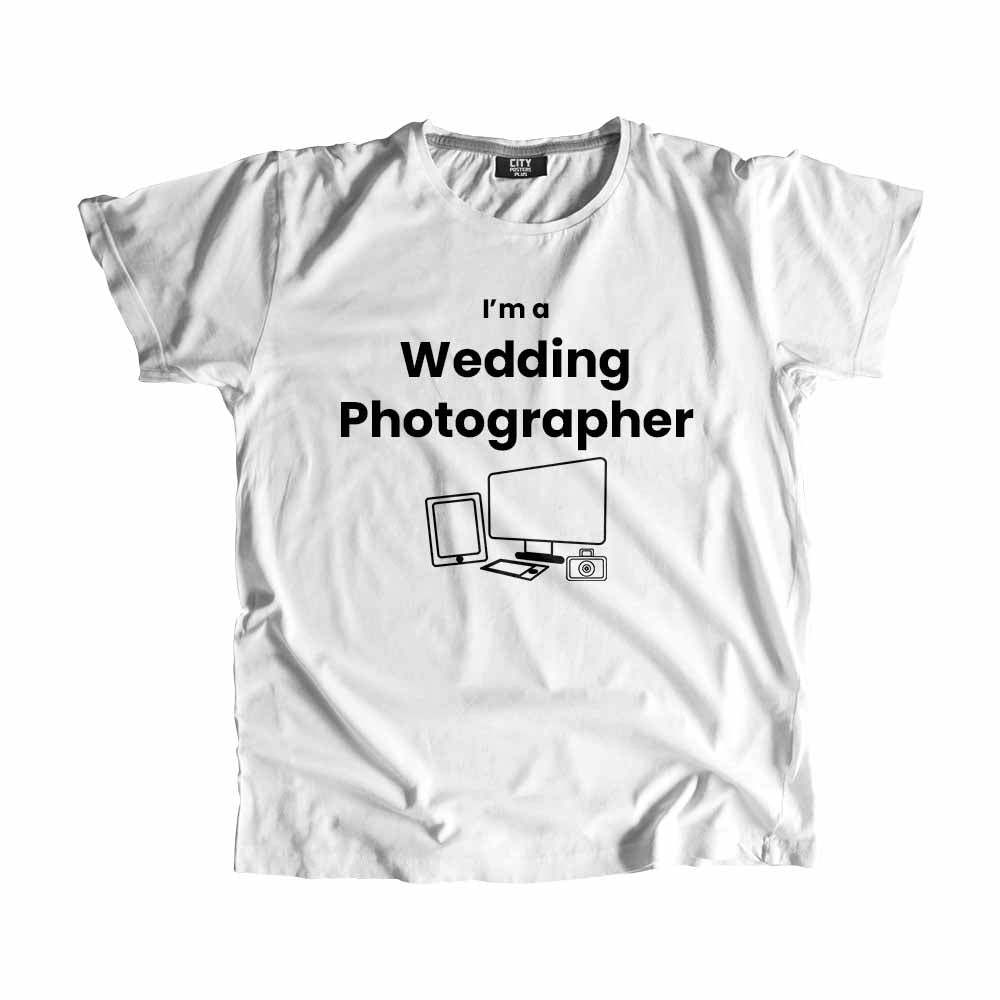 Wedding Photographer Men Unisex T-Shirt (White)